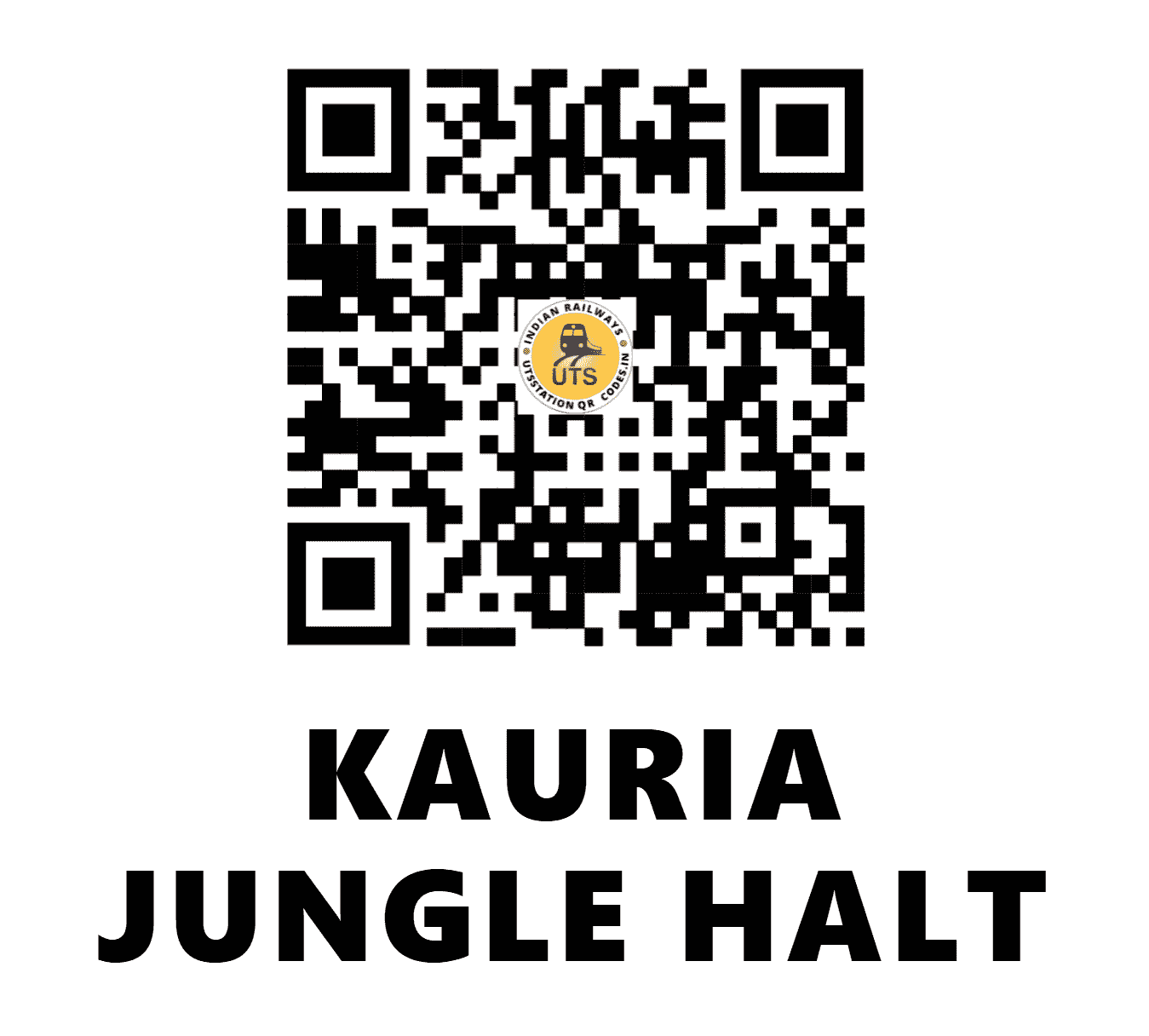 UTS QR Code for KAURIA JUNGLE HALT - JKI (NE - UTTAR PRADESH)